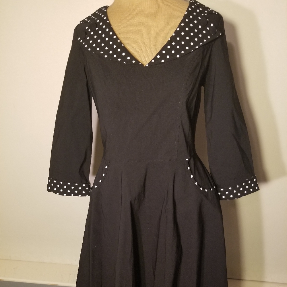 Hell Bunny Polka Dot Swing Dress